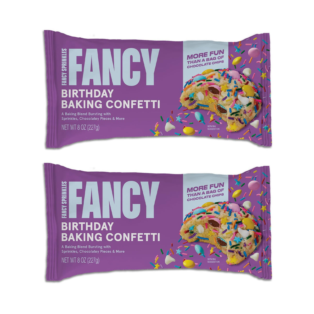 Fancy Sprinkles candy-coated chocolate pieces add sweet texture to desserts