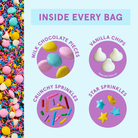 Fancy Sprinkles crunchy texture enhances ice cream and yogurt toppings