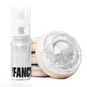 Fancy Sprinkles Diamond White Glitter Pump adds dazzling sparkle without changing flavor or texture.