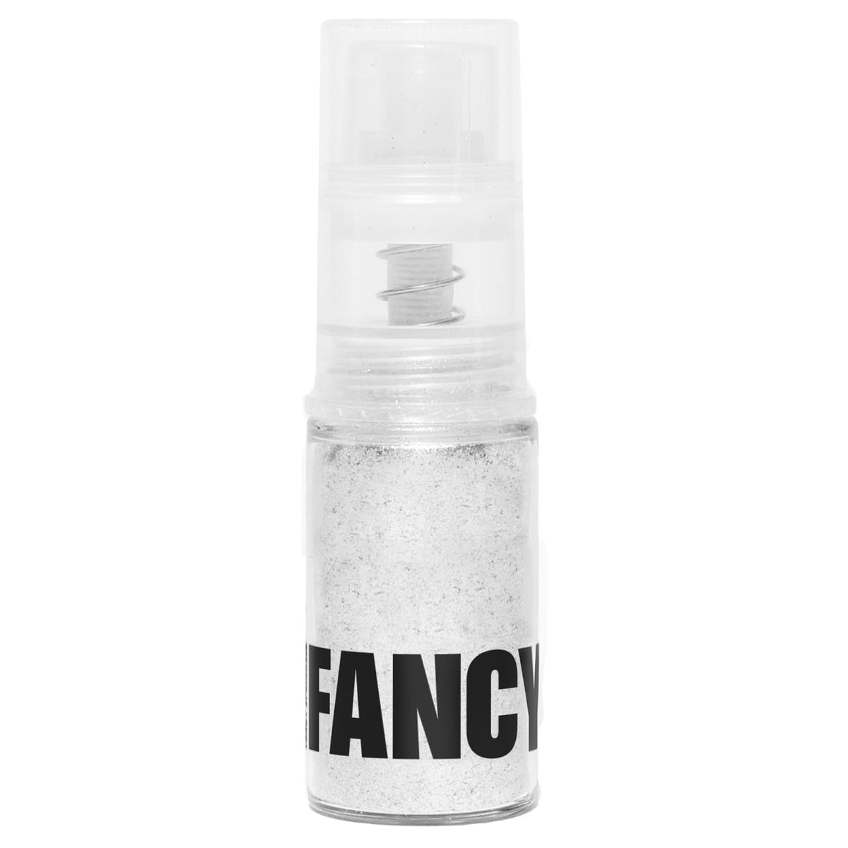 Fancy Sprinkles Diamond White sparkle on cake shows iridescent glow for celebrations.