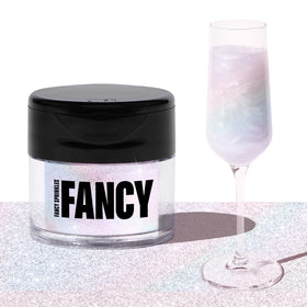 Fancy Sprinkles Moonstone jar close-up showing iridescent sparkle for desserts