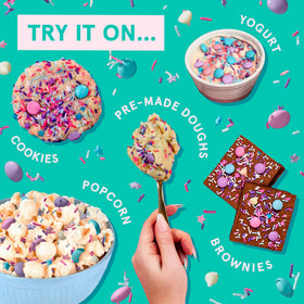 Fancy Sprinkles pastel mix brightens cookies with cheerful color.
