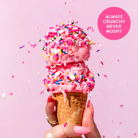 Fancy Sprinkles Pink Pinata Sprinkles top donuts for a party look