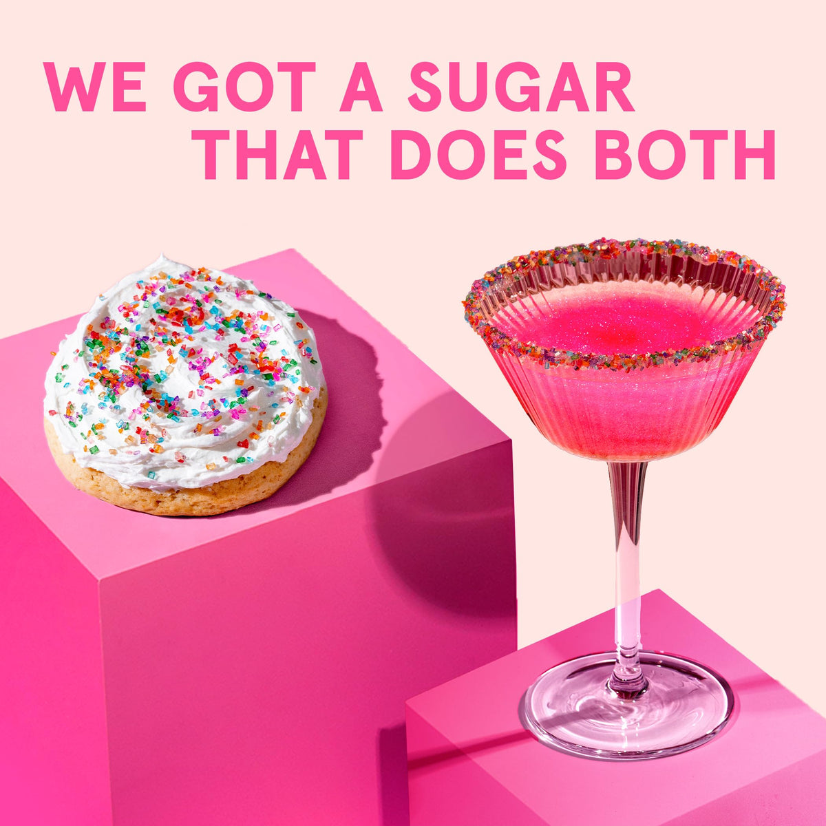 Fancy Sprinkles Rainbow Prism Sugar on cakes adds brilliant color and crunch.