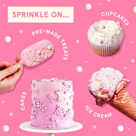 Fancy Sprinkles sugar blend adds sparkle and texture to decorating cakes and cookies.