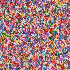 Fancy Sprinkles Summer Vibes collection highlights colorful rainbow sprinkles for celebrations.