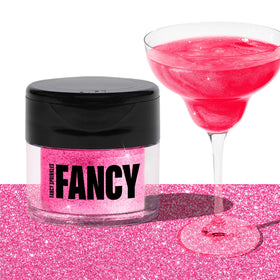 Fancy Sprinkles Tourmaline Pink edible glitter 4g bottle for sparkling desserts and drinks