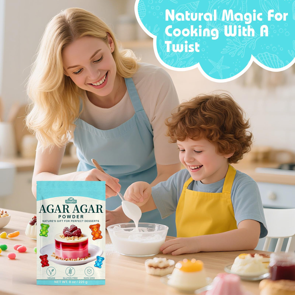 Fangkic Agar Powder as keto-friendly thickener for sauces and dressings
