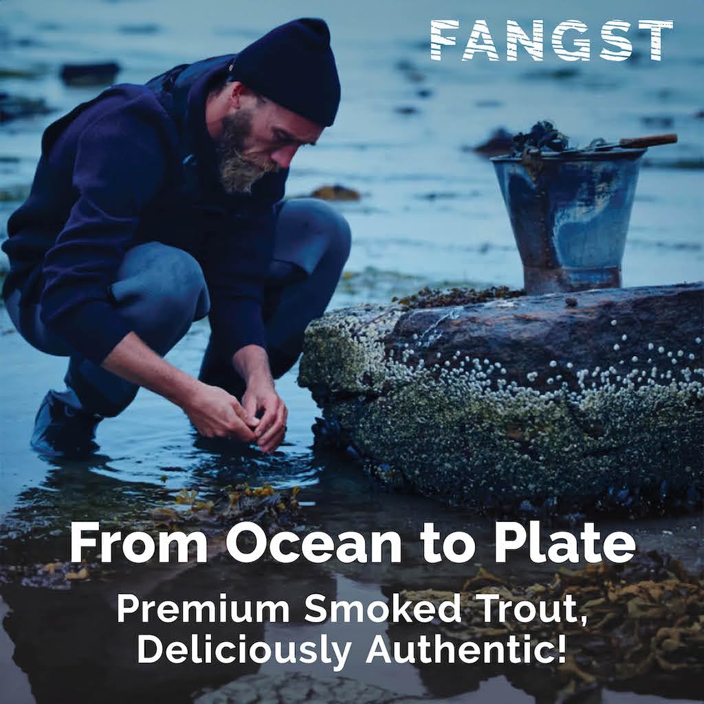 FANGST smoked trout with juniper aroma, versatile pantry staple.