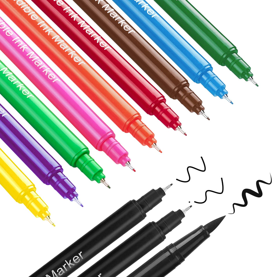 Fanika edible markers pack close-up with vibrant colors for precise fondant detail