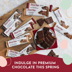Fannie May milk chocolate caramel bar with hand-poured caramel.