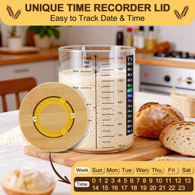 Fans-One 50 oz jar capacity supports multiple loaves per batch