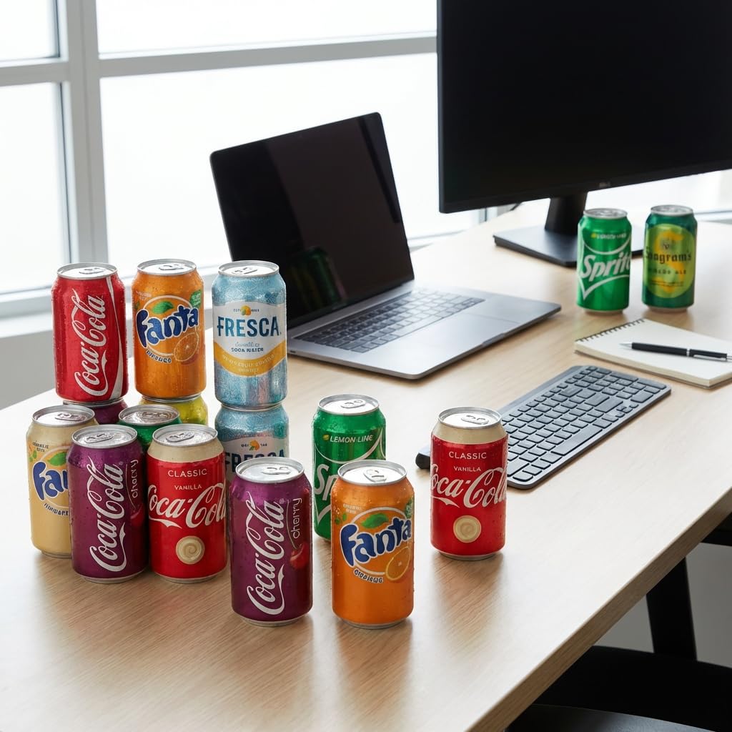 Fanta Orange can fizz adds fruity excitement to parties and lunches.