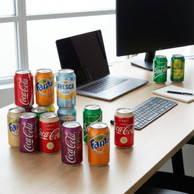 Fanta Orange can fizz adds fruity excitement to parties and lunches.