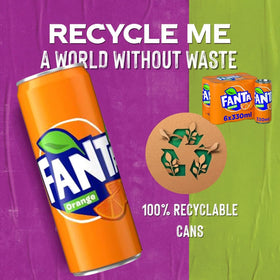 Fanta Orange self-serve station setup with glass and garnishes.
