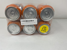 Fanta orange soda can closeup highlights vibrant color and crisp fizz.