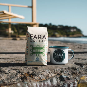 Fara Coffee Decaf Roast pour-over setup for a smooth cup