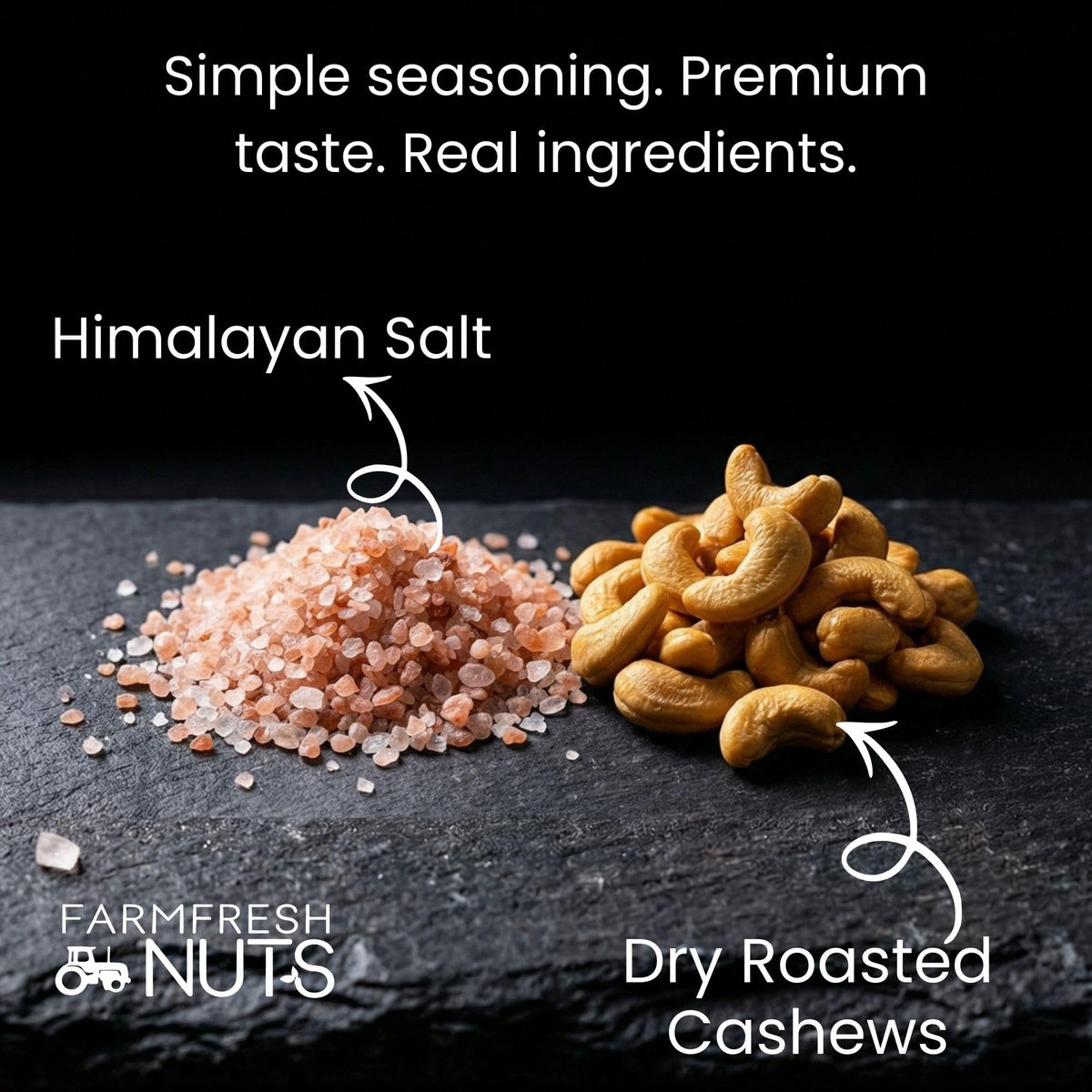 Farm Fresh Nuts packaging ready for pantry storage and on-the-go snacking.