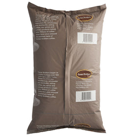 Farmer Brothers 5-lb whole bean bag shown, ideal for daily cafe use.