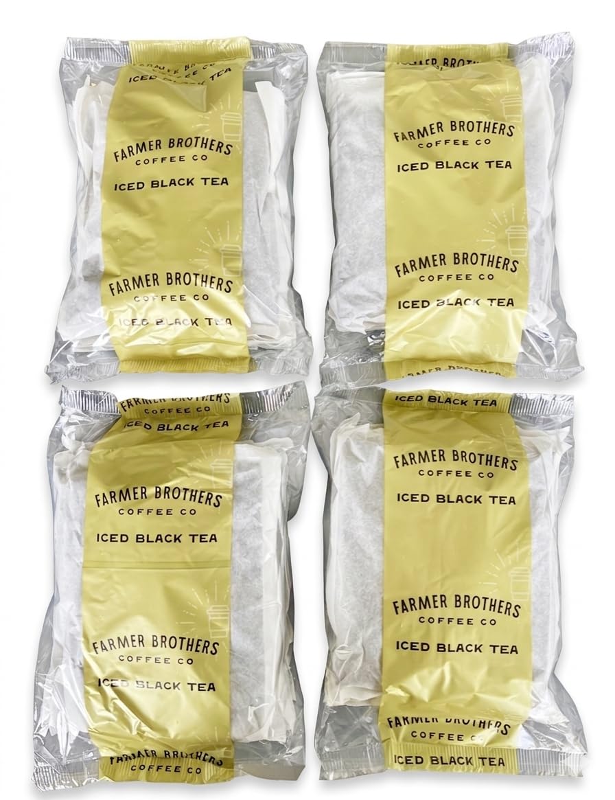 Farmer Brothers Black Iced Tea brew-ready glass showing crisp color