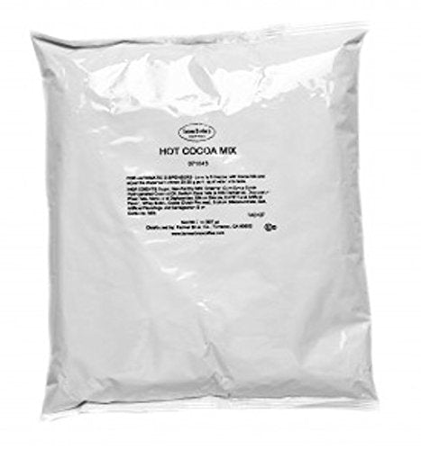 Farmer Brothers hot cocoa mix 2 lb bag ready for cafe beverage service and dispenser use