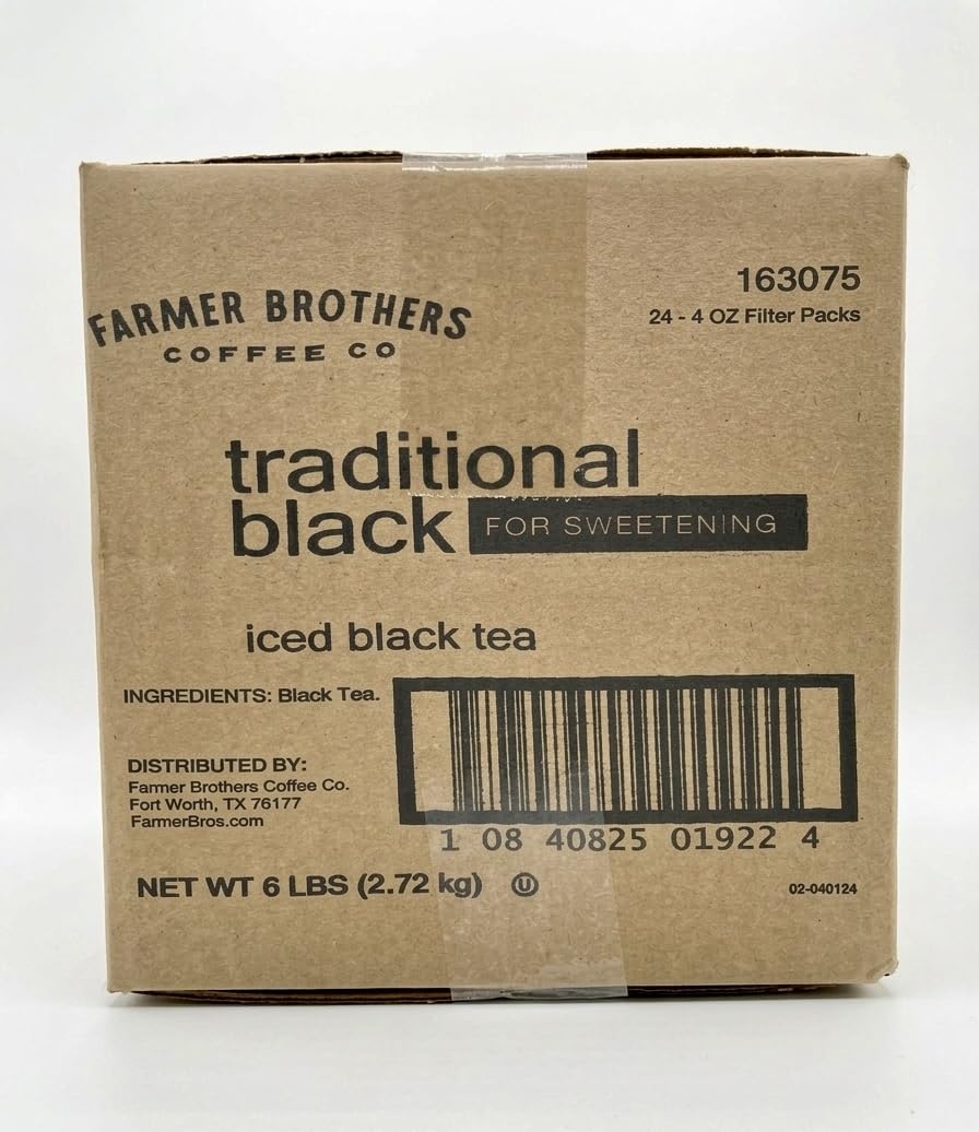 Farmer Brothers Unsweetened Iced Tea pour-ready for customizable sweetness
