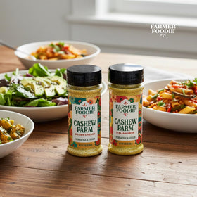Farmer Foodie Pizza Sprinkle usage demonstrates versatile topping for vegan cheese flavor