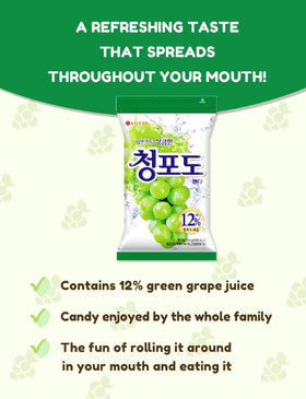 Close up of Green Grape Candy texture with fruity aroma