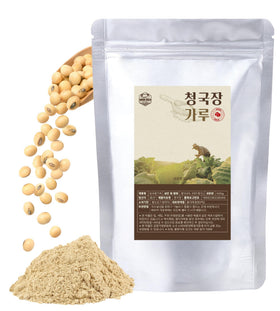 FARMER QUEEN Korean fermented soybean powder bottle with smooth texture and rich umami.