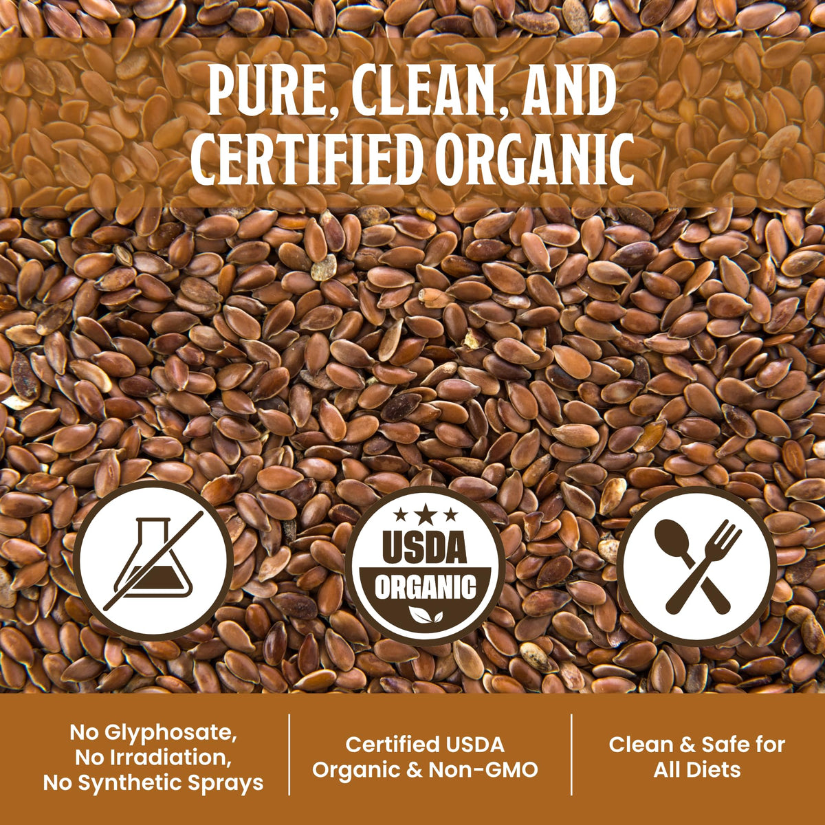 Farmer Bob's Organic Flax Seed sprout-ready grains