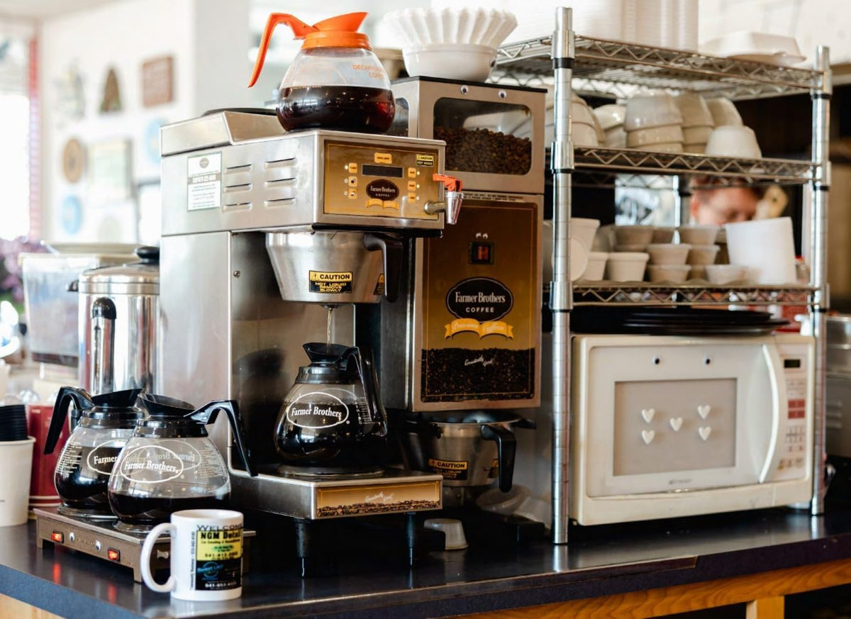 Breakfast Blend stored on a kitchen counter ready for quick daily brewing.