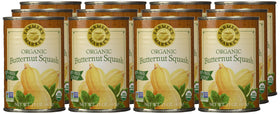 FARMER'S MARKET Organic Butternut Squash Puree jar with pour spout for quick sauces.