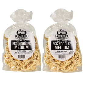 Farmhouse Preserve gluten free egg noodles pack front for gluten free family meals