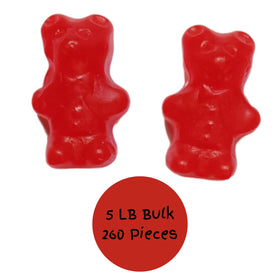 Farmhouse Preserve JuJu Cinnamon Bears bulk bag top view showing quantity.