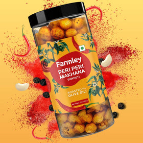 Farmley makhana jar packaging illustrating convenient storage