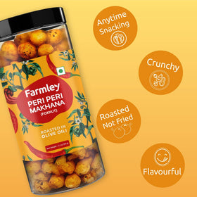 Farmley makhana snack on the go in a portable jar