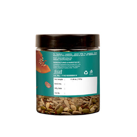 Yogurt and oats topped with Farmley Seed Mix for a crunchy boost.