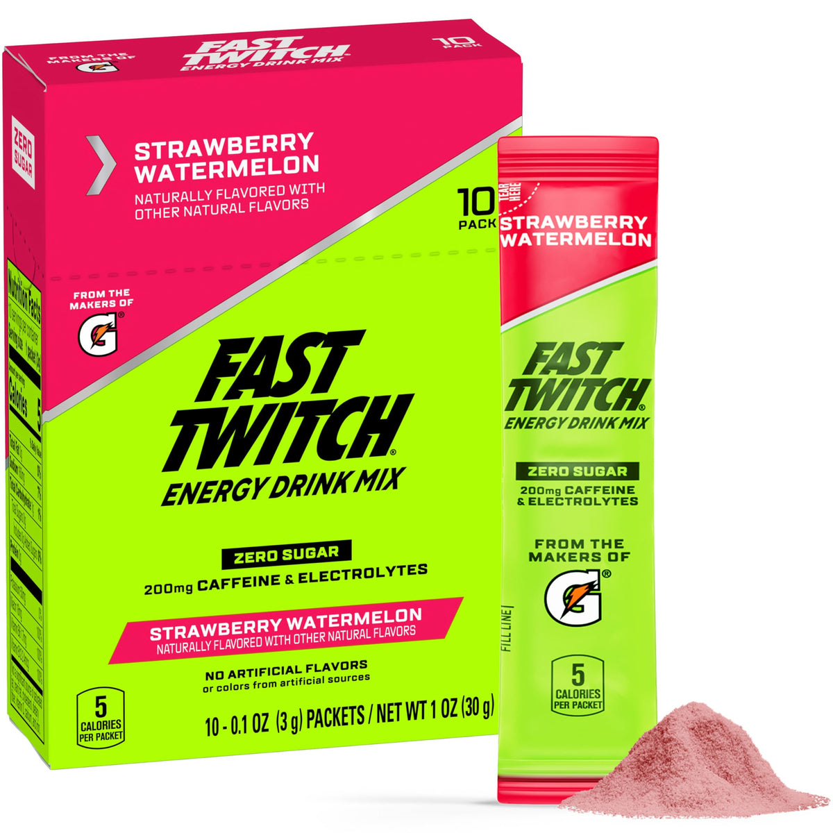 Fast Twitch Glacier Freeze packet ready for hydration during workouts.