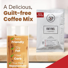 The Fat Fuel Company FAT FUEL Keto Coffee coconut-oil blend adds creamy body.