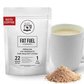 The Fat Fuel Company FAT FUEL Keto Coffee instant packet boosts steady morning energy.