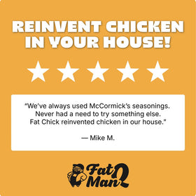 Fat Man Q Fat Chick grilled chicken pieces with even crust.