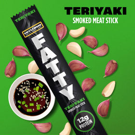 Fatty Meat Sticks Colored Casing-04, visually distinctive snack in a bag.