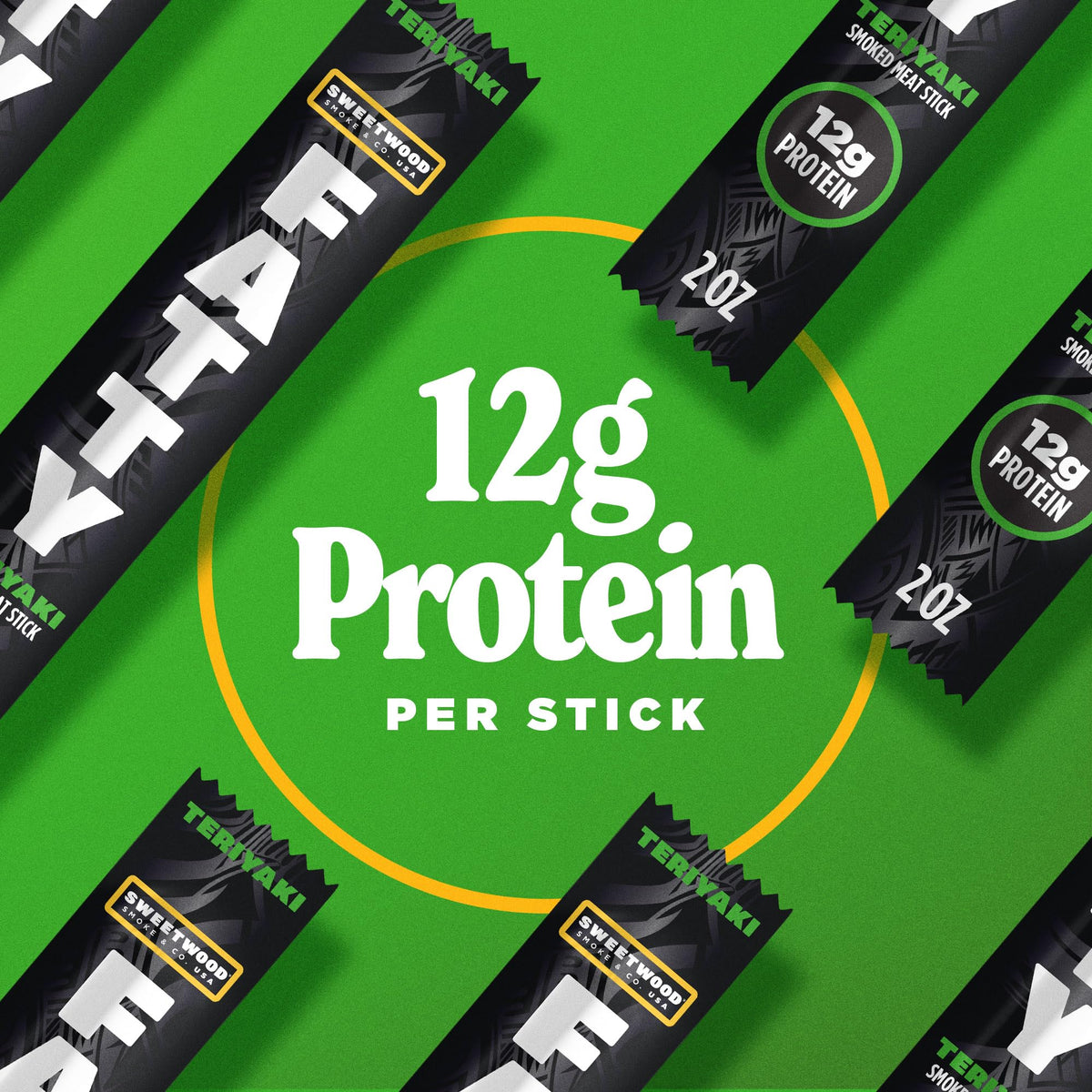 Fatty Meat Sticks Grass-Fed Beef Teriyaki-02, premium antibiotic-free snack for workouts.