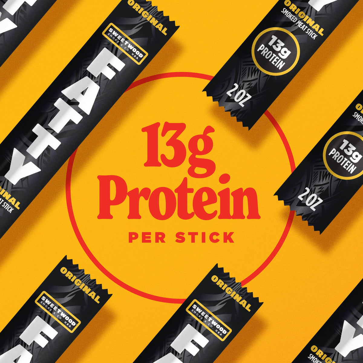 FATTY Meat Sticks with grass-fed beef deliver rich flavor and quick protein.