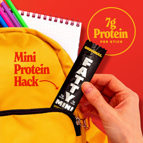 FATTY Mini Meat Sticks bite-size serving for hiking.