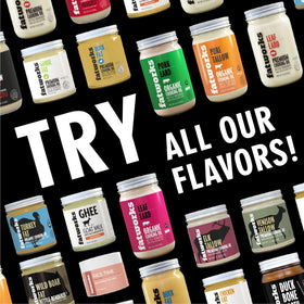 Fatworks Wagyu Tallow jar on counter showcases premium rendering for keto meals