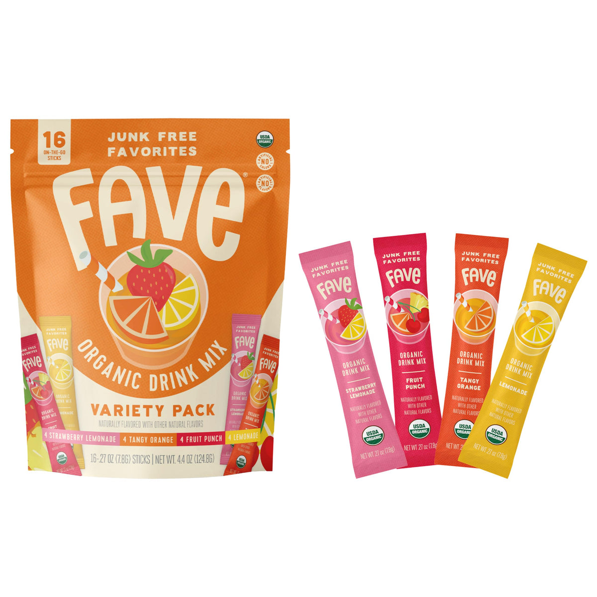 Fave Mix Inc lemonade stick for a refreshing water drink