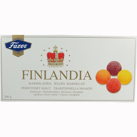 Fazer Marmelade Jellies black currant jar, tangy pairing for tea