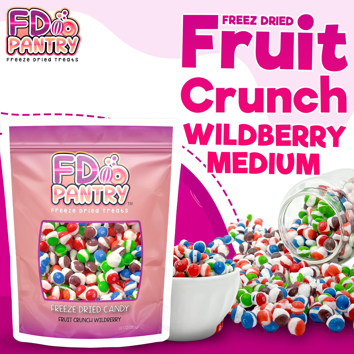 FD Pantry Fruit Crunch ready-to-eat candy for backpacks and picnics