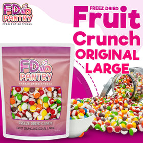 FD Pantry strawberry close-up shows vibrant, crisp candy texture for quick snacks.